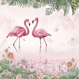 Flamingo duo rose