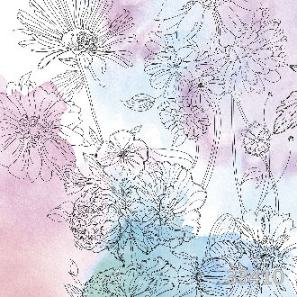 Цветы на акварельном фоне