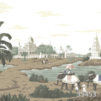 Лесные лабиринты Индии (гравюра)